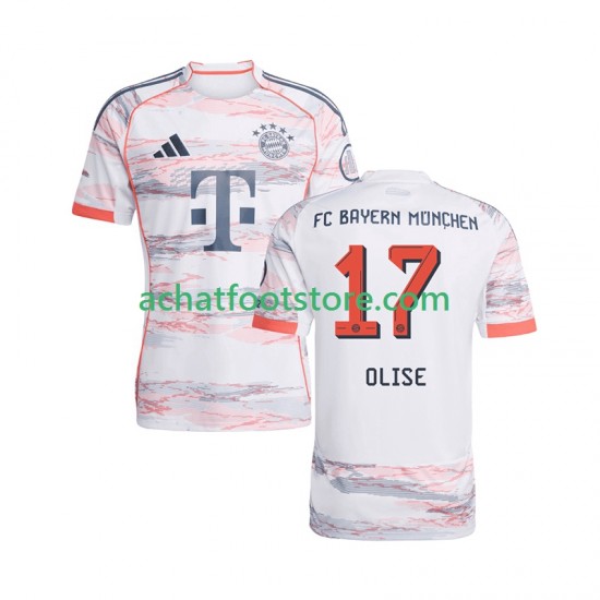 Maillot Bayern Munich Michael Olise 17 Extérieur Tenue pour Homme 2025-2026 Manche Courte
