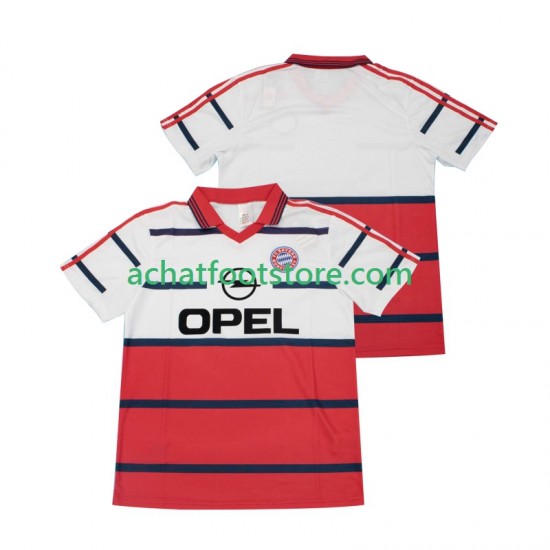 Maillot Bayern Munich Rétro Extérieur Tenue pour Homme 1988 2002 Manche Courte