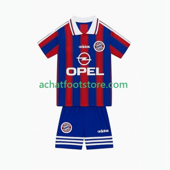 Maillot Bayern Munich Rétro Domicile Tenue pour Enfant 1995 2004 Manche Courte