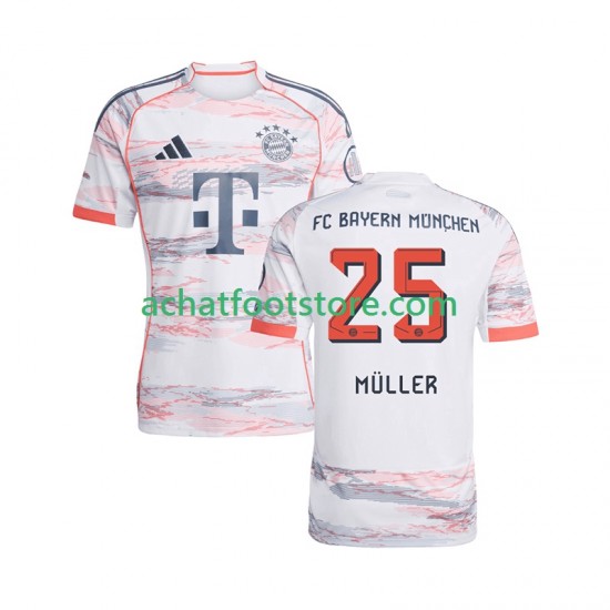 Maillot Bayern Munich Thomas Muller 25 Extérieur Tenue pour Homme 2025-2026 Manche Courte