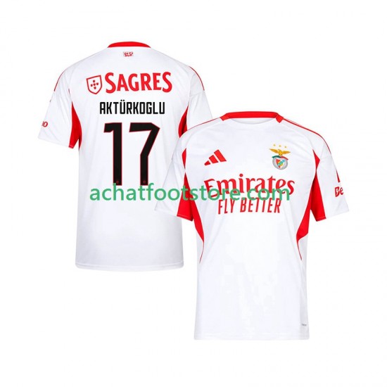 Maillot Benfica Kerem Akturkoglu 17 Extérieur Tenue pour Homme 2025-2026 Manche Courte