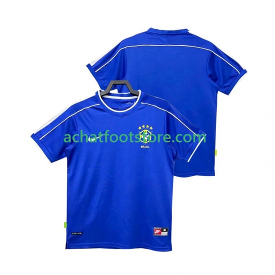 Maillot Brésil Rétro Extérieur Tenue pour Homme 1988 Manche Courte