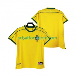Maillot Brésil Rétro Domicile Tenue pour Homme 1988 Manche Courte Maillot Brésil Rétro Domicile Tenue pour Homme 1988 Manche Courte