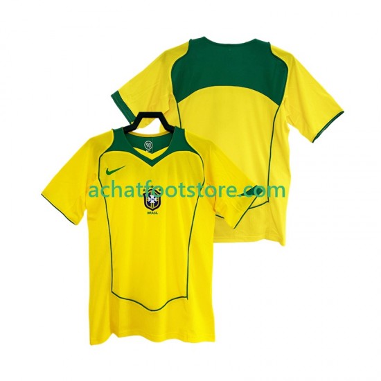 Maillot Brésil Rétro Domicile Tenue pour Homme 1999 Manche Courte