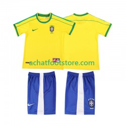 Maillot Brésil Rétro Domicile Tenue pour Enfant 1988 Manche Courte Maillot Brésil Rétro Domicile Tenue pour Enfant 1988 Manche Courte