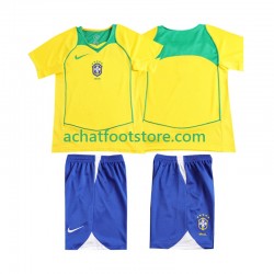Maillot Brésil Rétro Domicile Tenue pour Enfant 1999 Manche Courte Maillot Brésil Rétro Domicile Tenue pour Enfant 1999 Manche Courte