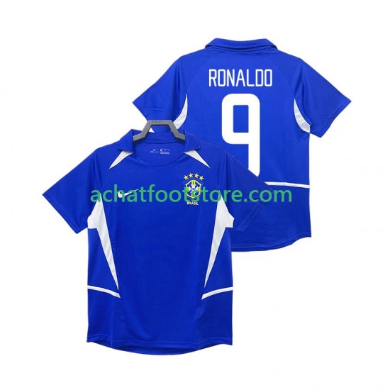 Maillot Brésil Ronaldo 9 Rétro Extérieur Tenue pour Homme 2010 Manche Courte