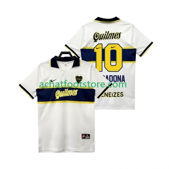 Maillot CA Boca Juniors MARADONA 10 Rétro Extérieur Tenue pour Homme 2004 1988 Manche Courte