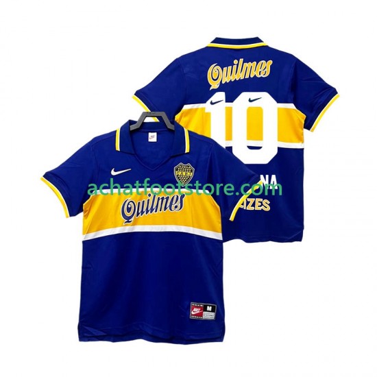 Maillot CA Boca Juniors MARADONA 10 Rétro Domicile Tenue pour Homme 2004 1988 Manche Courte