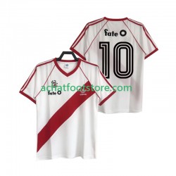 Maillot CA River Plate 10 Rétro Domicile Tenue pour Homme 1986 Manche Courte
