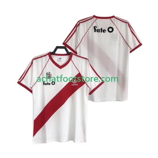 Maillot CA River Plate Rétro Domicile Tenue pour Homme 1986 Manche Courte