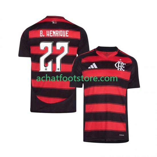 Maillot CR Flamengo Bruno Henrique 27 Domicile Tenue pour Homme 2025-2026 Manche Courte