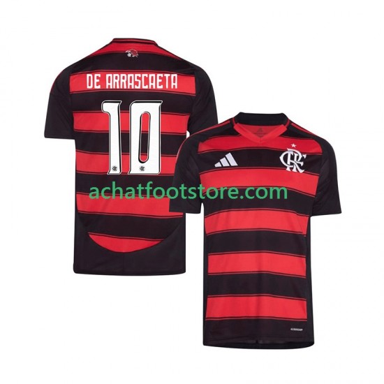 Maillot CR Flamengo Giorgian de Arrascaeta 10 Domicile Tenue pour Homme 2025-2026 Manche Courte