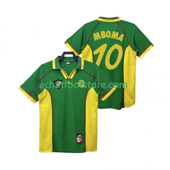 Maillot Cameroun MBOBA 10 Rétro Domicile Tenue pour Homme 1988 Manche Courte