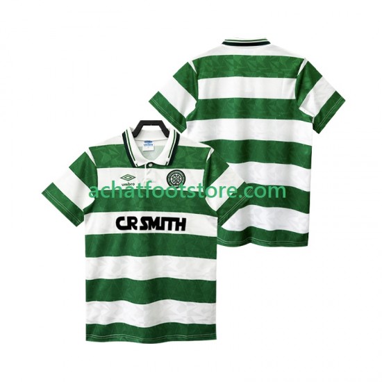 Maillot Celtic FC Rétro 3ème Tenue pour Homme 1989 1990 Manche Courte