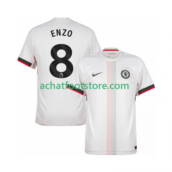 Maillot Chelsea Enzo Fernandez 8 Extérieur Tenue pour Homme 2025-2026 Manche Courte