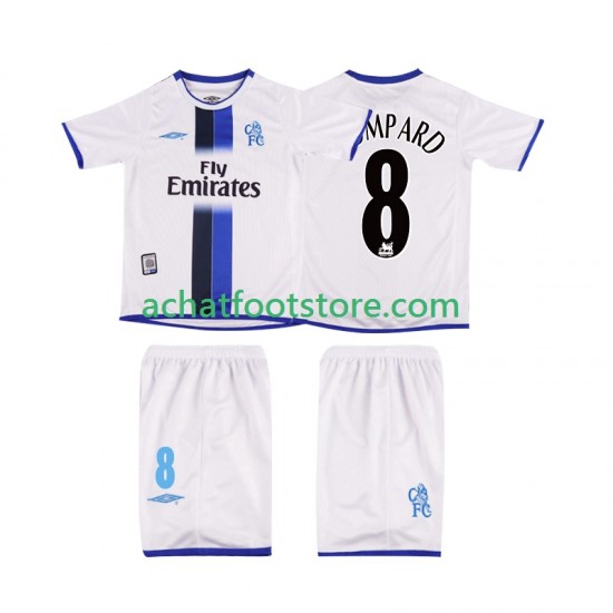 Maillot Chelsea LOMPARD 8 Rétro Extérieur Tenue pour Enfant 2008 1999 Manche Courte