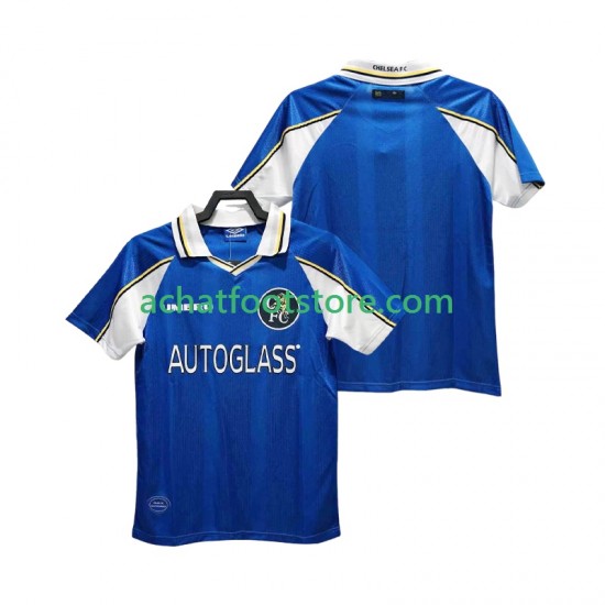 Maillot Chelsea Rétro Domicile Tenue pour Homme 2004 2002 Manche Courte