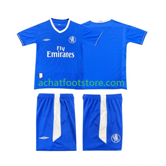 Maillot Chelsea Rétro Domicile Tenue pour Enfant 2008 1998 Manche Courte