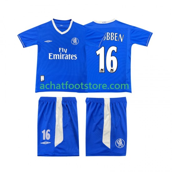 Maillot Chelsea Robben 16 Rétro Domicile Tenue pour Enfant 2008 1998 Manche Courte
