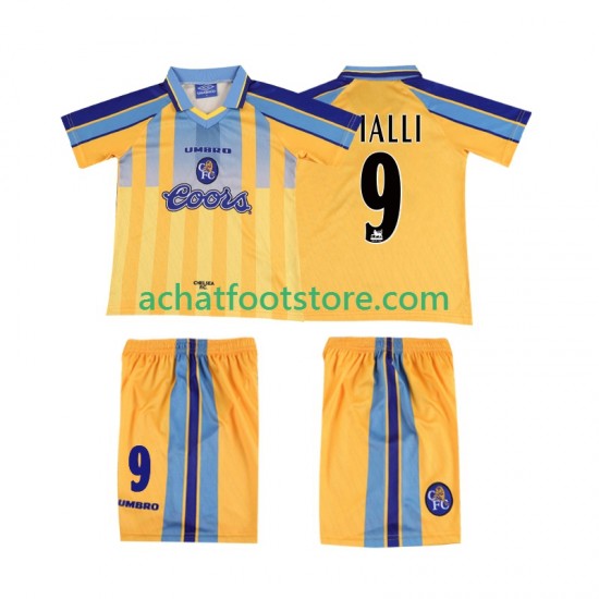 Maillot Chelsea VIALLI 9 Rétro Extérieur Tenue pour Enfant 1995 2004 Manche Courte
