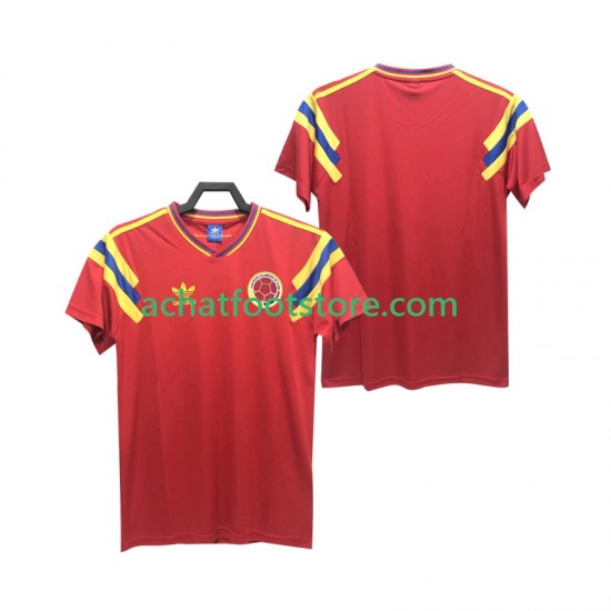 Maillot Colombie Rétro Extérieur Tenue pour Homme 1990 Manche Courte