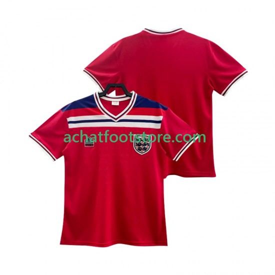 Maillot Angleterre Rétro Extérieur Tenue pour Homme 1982 Manche Courte