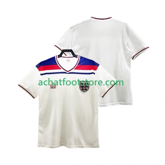 Maillot Angleterre Rétro Domicile Tenue pour Homme 1982 Manche Courte