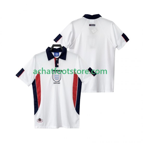 Maillot Angleterre Rétro Domicile Tenue pour Homme 1988 Manche Courte