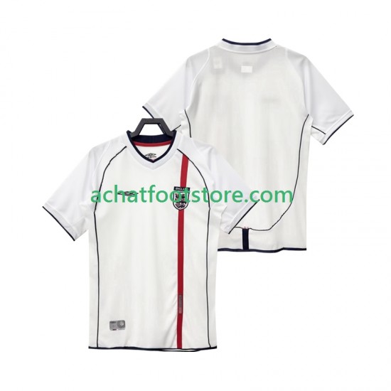 Maillot Angleterre Rétro Domicile Tenue pour Homme 2010 Manche Courte