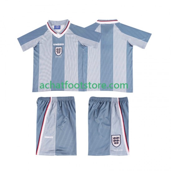 Maillot Angleterre Rétro Extérieur Tenue pour Enfant 1996 Manche Courte