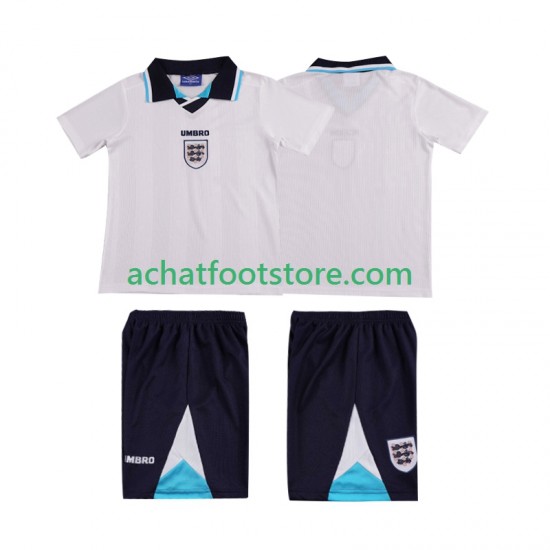 Maillot Angleterre Rétro Domicile Tenue pour Enfant 1996 Manche Courte