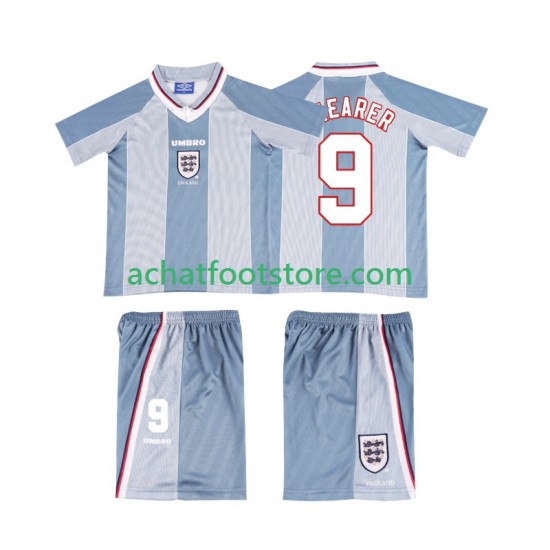 Maillot Angleterre SHEARER 9 Rétro Extérieur Tenue pour Enfant 1996 Manche Courte