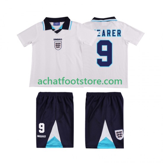 Maillot Angleterre SHEARER 9 Rétro Domicile Tenue pour Enfant 1996 Manche Courte