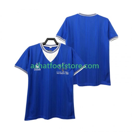 Maillot Everton Rétro 3ème Tenue pour Homme 1985 Manche Courte