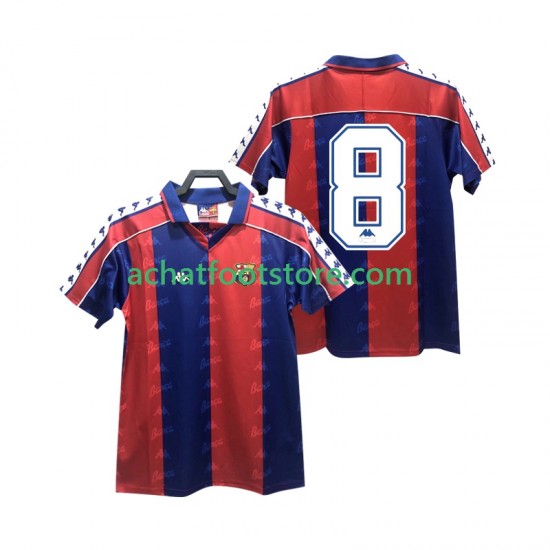 Maillot FC Barcelone 8 Rétro Domicile Tenue pour Homme 1992 1995 Manche Courte