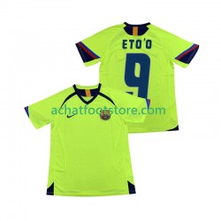 Maillot FC Barcelone ETOO 9 Rétro Extérieur Tenue pour Homme 1998 2006 Manche Courte