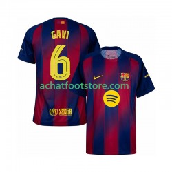 Maillot FC Barcelone Gavi 6 Champions League Domicile Tenue pour Homme 2025-2026 Manche Courte Maillot FC Barcelone Gavi 6 Champions League Domicile Tenue pour Homme 2025-2026 Manche Courte