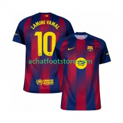 Maillot FC Barcelone Lamine Yamal 10 Domicile Tenue pour Homme 2025-2026 Manche Courte
