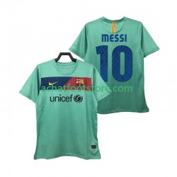 Maillot FC Barcelone Lionel Messi 10 Rétro Extérieur Tenue pour Homme 2010 2011 Manche Courte