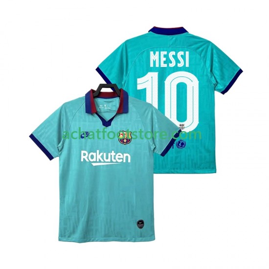 Maillot FC Barcelone Lionel Messi 10 Rétro 3ème Tenue pour Homme 2019 2020 Manche Courte