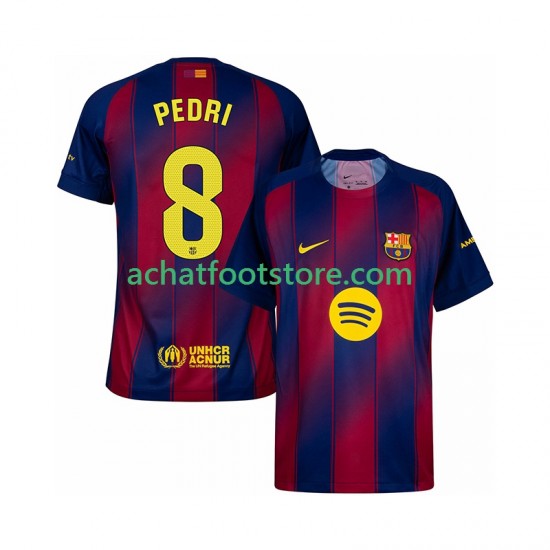 Maillot FC Barcelone Pedri 8 Domicile Tenue pour Homme 2025-2026 Manche Courte
