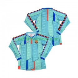 Maillot FC Barcelone Rétro Extérieur Tenue pour Homme 1996 2004 Manche Longue Maillot FC Barcelone Rétro Extérieur Tenue pour Homme 1996 2004 Manche Longue