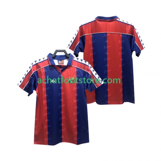 Maillot FC Barcelone Rétro Domicile Tenue pour Homme 1992 1995 Manche Courte