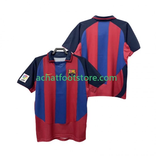 Maillot FC Barcelone Rétro Domicile Tenue pour Homme 2008 1999 Manche Courte