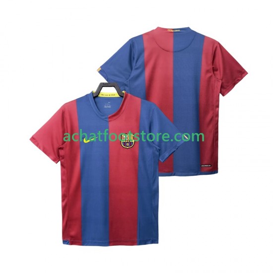Maillot FC Barcelone Rétro Domicile Tenue pour Homme 2006 2007 Manche Courte