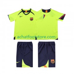 Maillot FC Barcelone Rétro Extérieur Tenue pour Enfant 1998 2006 Manche Courte