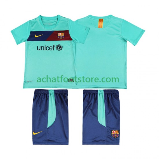 Maillot FC Barcelone Rétro Extérieur Tenue pour Enfant 2010 2011 Manche Courte