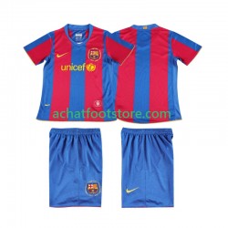 Maillot FC Barcelone Rétro Domicile Tenue pour Enfant 2007 2008 Manche Courte Maillot FC Barcelone Rétro Domicile Tenue pour Enfant 2007 2008 Manche Courte
