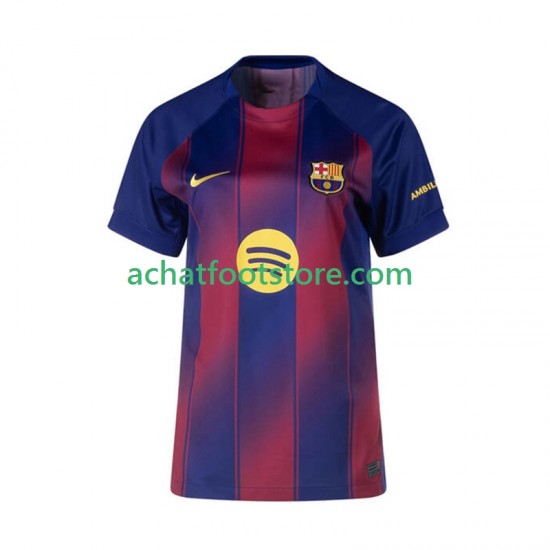 Maillot FC Barcelone Domicile Tenue pour Femme 2025-2026 Manche Courte